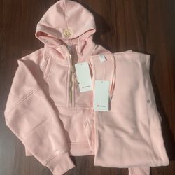 Lululemon Pink And Gold Scuba Set - Size 4