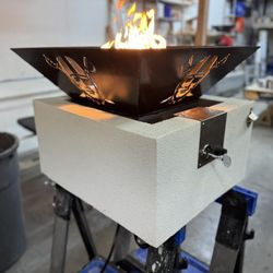 CUSTOM PORTABLE FIRE PIT - 2 Pieces