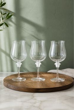 Versace Medusa Wine Glasses Set of 3