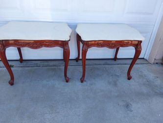 2. MARBLE TOP TABLES vintage