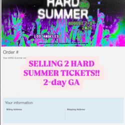 2-day GA HARD SUMMER 