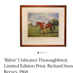 Thoroughbred "Ribot", Limited Edition Print by Richard Stone Reeves