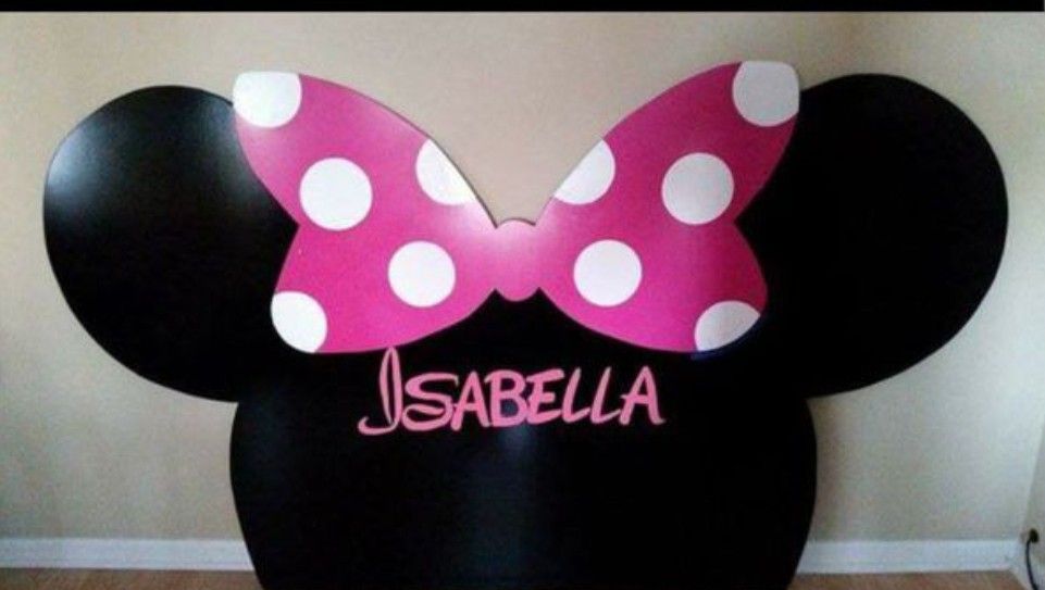Custom Minnie Mouse Headboard