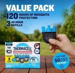 Thermacell E-ZoneGuard Mosquito Repellent Refill with 20-Foot Zone  3 Pack