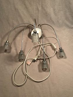 5-Arm Brushed Nickel Wall Light Fixture