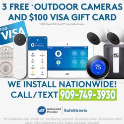 Cameras, Doorbell, Home Security ADT Alarm System / Beats brinks ring nest google wyze blink floodlight, vivint cove simplisafe.