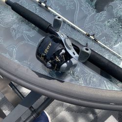 Shakespeare fishing pole and real