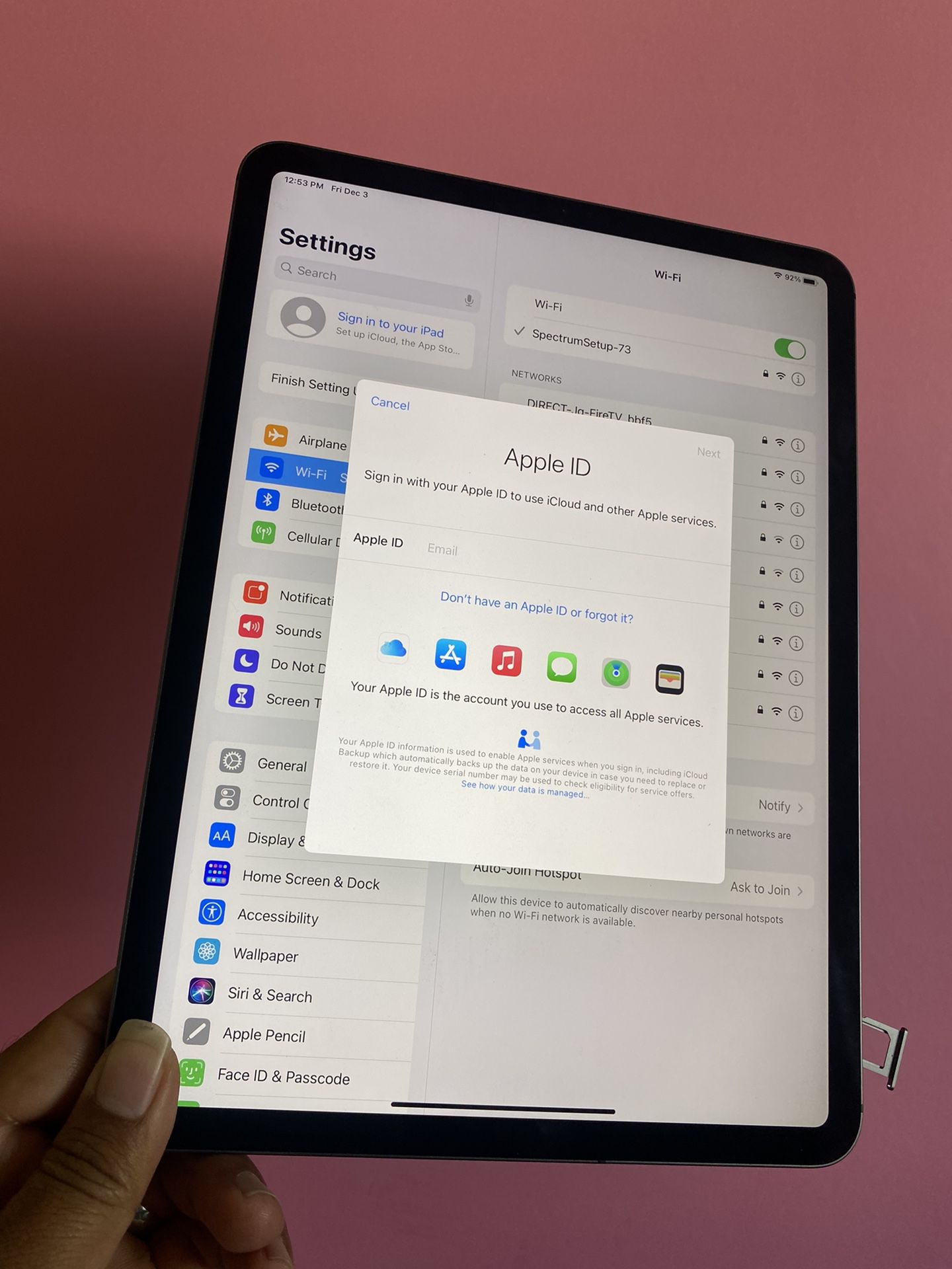 Apple IPad Pro 11” (Face ID/LiquidRetina /2018 model) 64GB WiFi + 