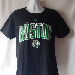 Majestic Boston Celtics men's black short sleeve graphic t-shirt size L
