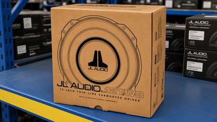 Slim Subwoofer 12" Dual Voice Coil Shallow Truck Bass Speaker TW3 800 Watts 12TW3 JL Audio 12TW3-D4
