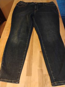 m jeans by maurices™ Mid-Rise Skinny Jeans – Dark Wash, Size 20W Short