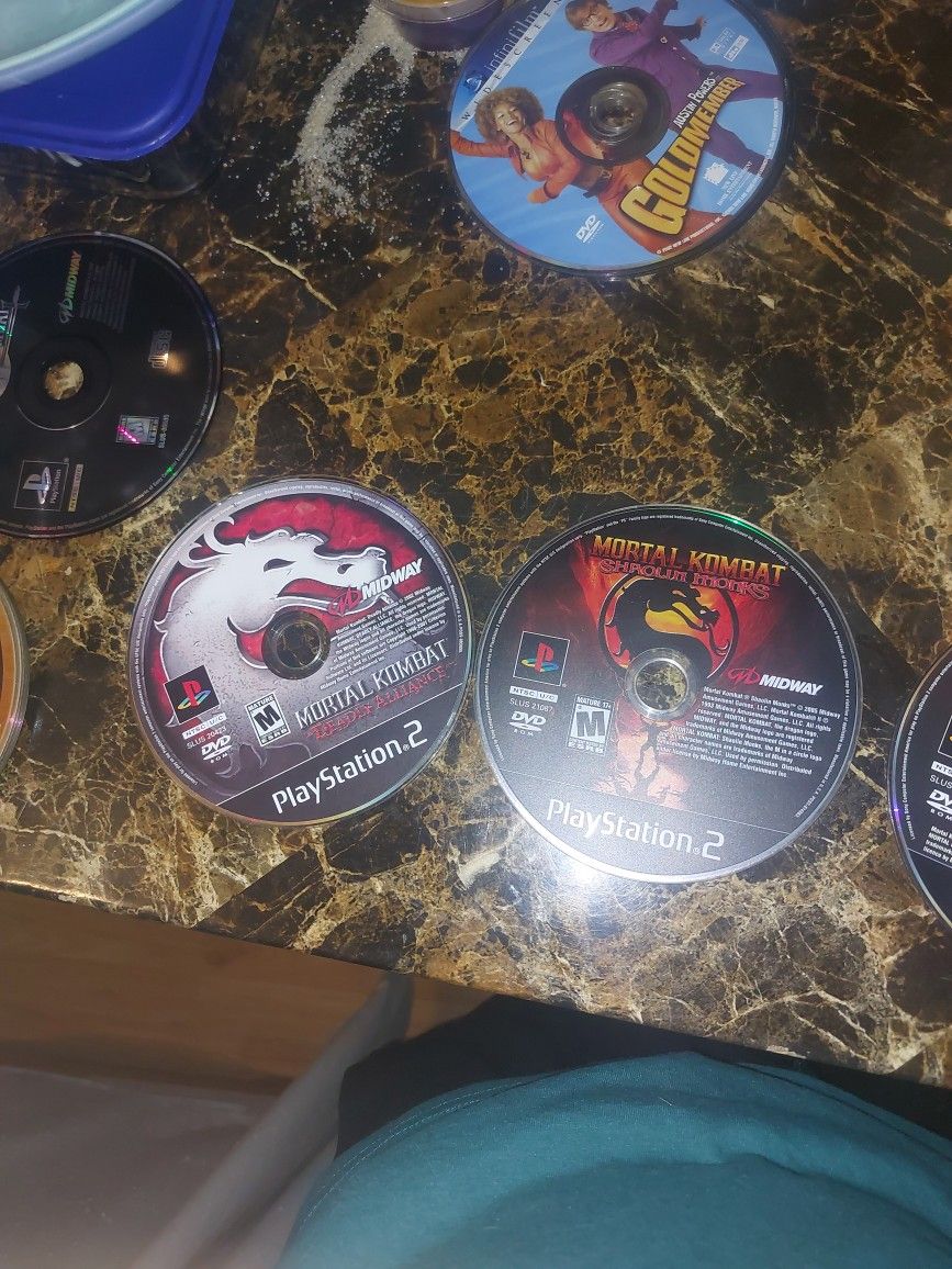 4 Mortal Kombat Dvds Ps2