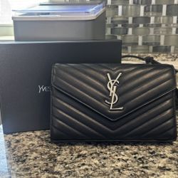YSL Cassandre Envelope Chain Wallet 