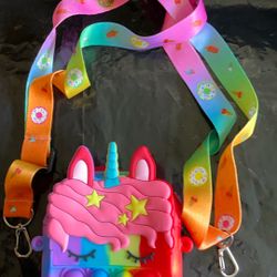 Kids Pop It Purse New 5x4 Inches