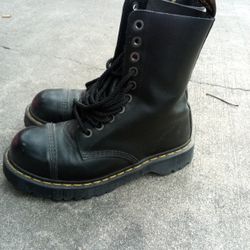 Dr. Martens Black Steel Toe Boots