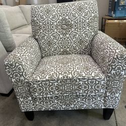 Laurens  Accent Chair  Retails for over $350 New, Open box  Features: Color: Light Brown 100% Polyester Solid Wood Legs Easy to Assemble By Portfolio 