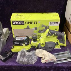 🛠🧰RYOBI ONE+ 18V Cordless 3-1/4” Planer Kit w/(1)2.0 &(1)4.0 Battery & Charger-NEW-$130!🧰🛠