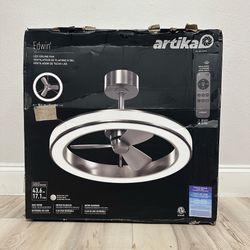 Artika Edwin 23” LED Ceiling Fan – Brushed Nickel – Open Box / Like New