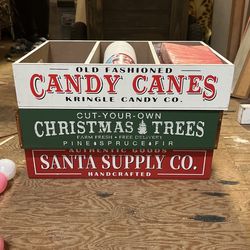 Christmas Treat Crates + Metal Sleigh