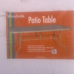 New Patio Table