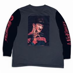 Nightmare On Elm Street 3 - Long Sleeve Japanese Title Sleeves size Medium   Measurements > Pit to pit: 23in Length: 30in  Sleeve length: 24in  Send o