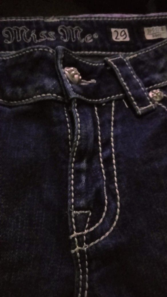 like new Miss Me boot cut jeans 