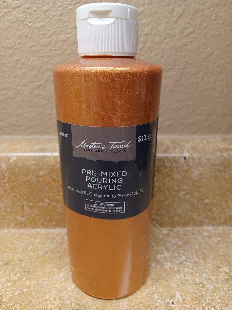 Pearlized Copper Pre-Mixed Pouring Acrylic
