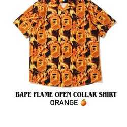 BAPE Flame Open Collar Shirt