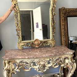 Mesa Y Espejo Antigua