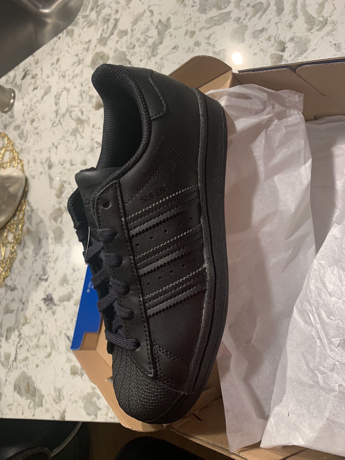 Adidas All Black Superstars (BRAND NEW)