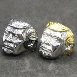 Awesome Quality Donald Trump Stainless Steel Men's Rings Set