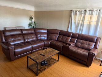 Leather modular sectional FREE DELIVERY sofa couch