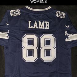 COWBOYS CeeDee Lamb jerseys (S, M, 2XL WOMENS) 
