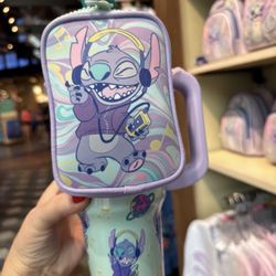 New Disney Parks Travel Tumbler Exclusive Lilo & Stitch 30oz With Zip Case