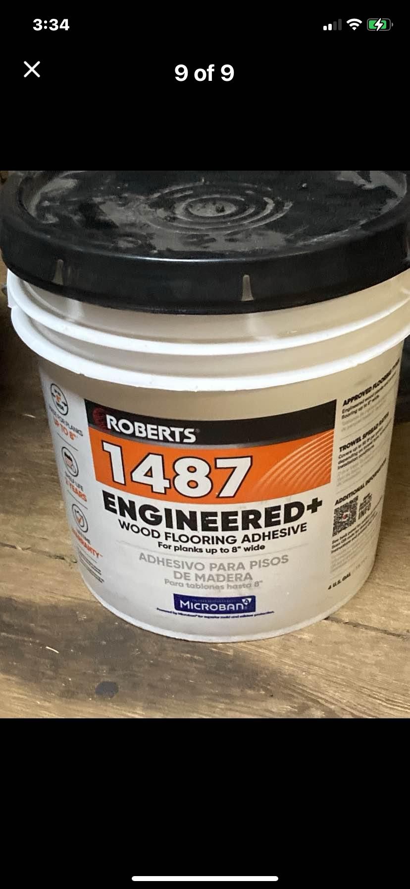 Brand new ROBERTS 4 gallon Engineered Wood Floor Adhesive