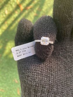 Moissanite Engagement Ring 2.27 Ctw VVS1 D Color