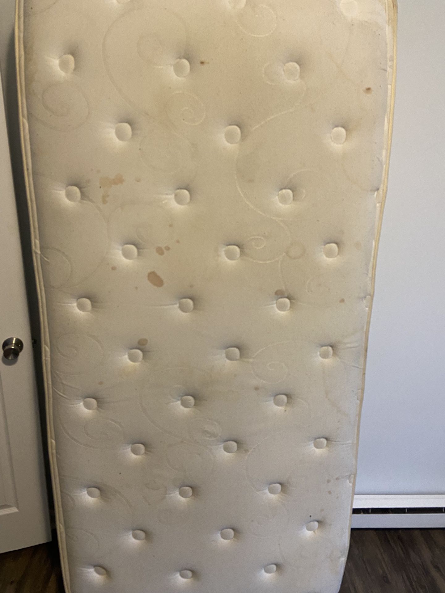 Twin Xl mattress + Box spring and frame