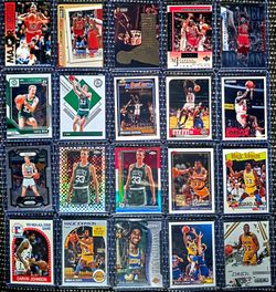 NBA Legend Basketball Card Lot – Jordan, Bird, Magic