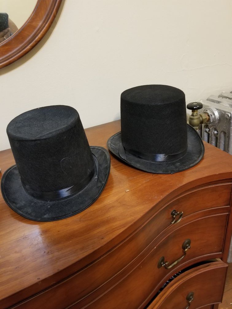 Two Costume top hats
