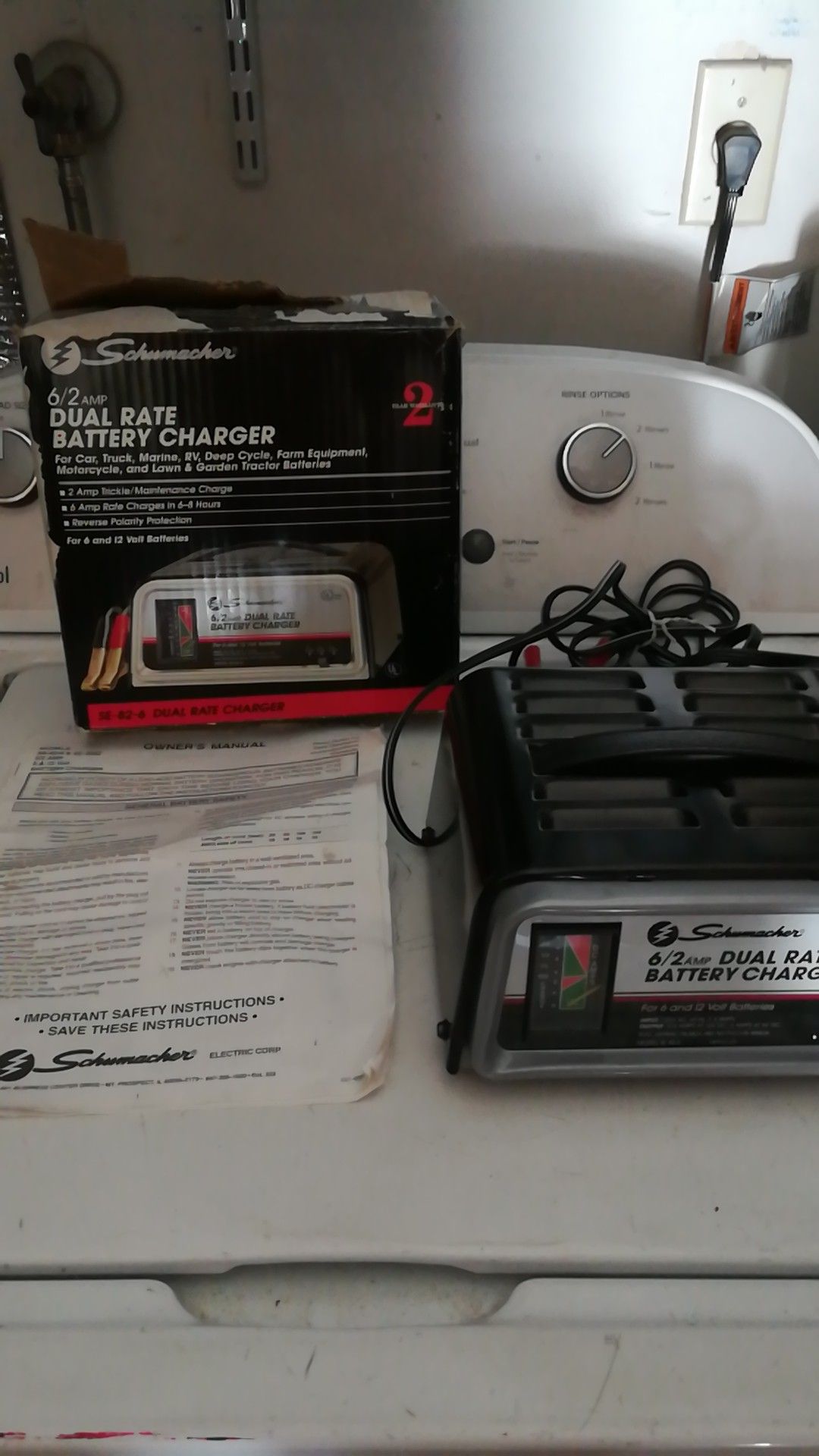 Schumacher dual rate battery charger