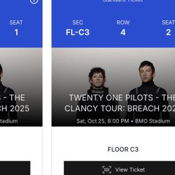 Twenty One Pilots Saturday October 25th