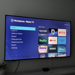 55 Inch Westinghouse Roku Smart TV (Netflix, Hulu, Disney+, And More)