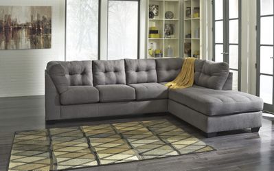 Stunning cozy chaise sectional couch!