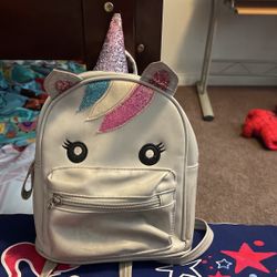 A Kid Backpack That Is Unicorn Style. 