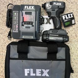 FLEX 24V Brushless 3-speed Mode 1/4” HEX Compact Impact Driver Kit