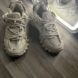 White Balenciaga tracks