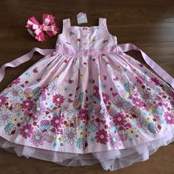 New Girls Savannah dress and bow