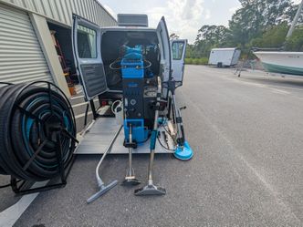 New  mytee vacuum cleaner with attachments as well as pressure washing system