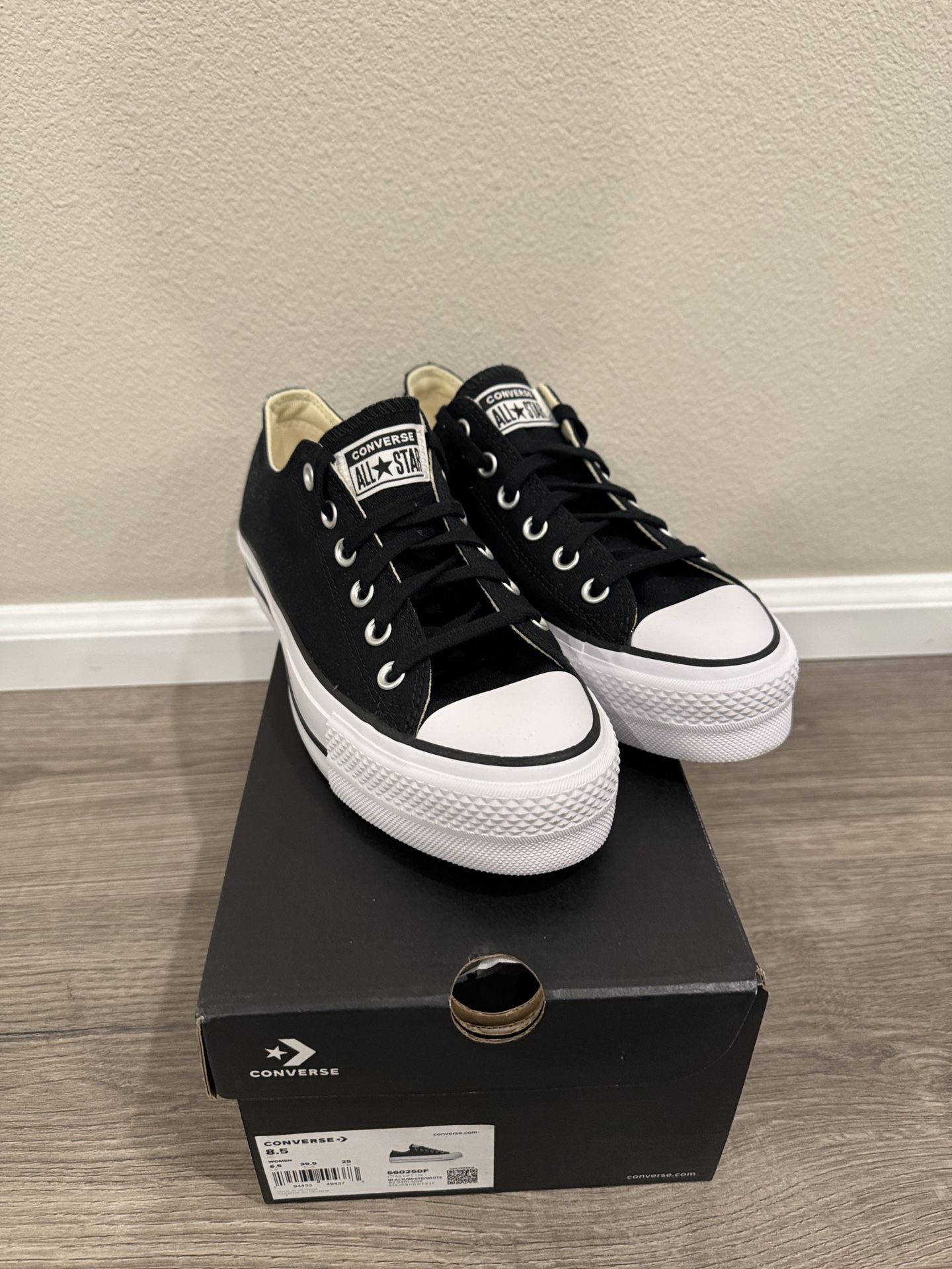 Converse Chuck Taylor All Star Lift Low Black Women’s Size 8.5 UK 6.5