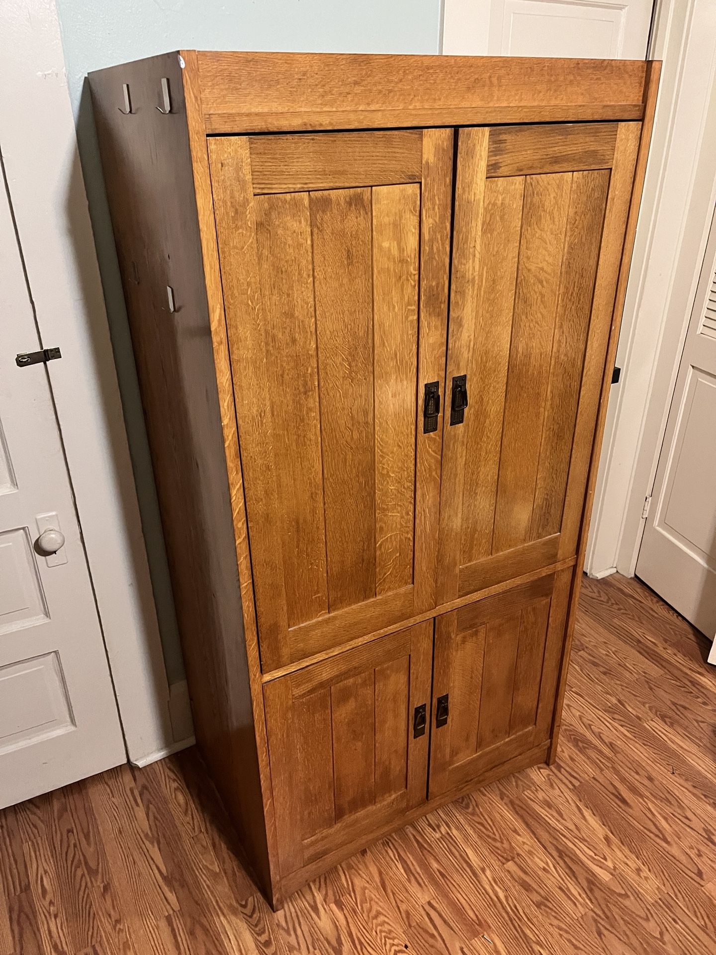Walnut Bedroom Armoire 6’x3’x2’